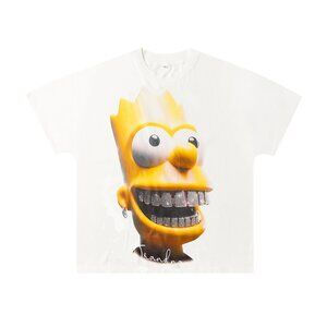 Billionaire Studios Trendy Bling Teeth Bart Simpson Graphic Tee